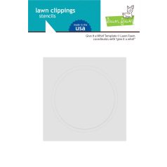   Lawn Fawn Stencil LF3368 - give it a whirl template - Lawn Clippings Stencils (1 csomag)