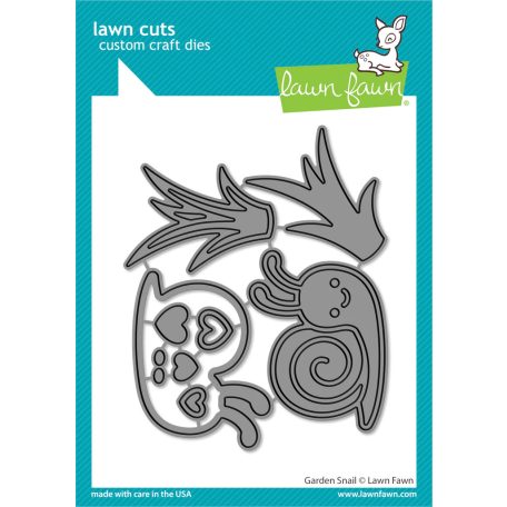 Lawn Fawn Vágósablon LF3382 - garden snail - Lawn Cuts (1 csomag)