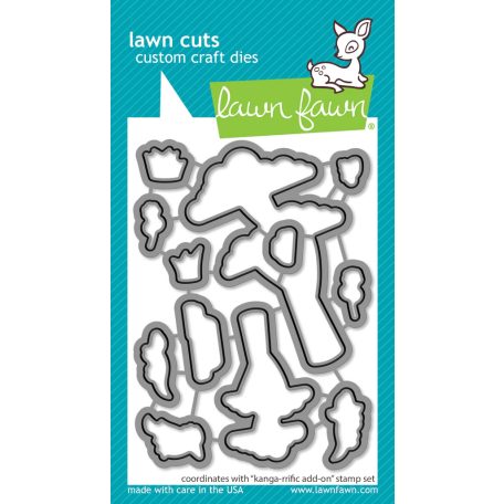 Lawn Fawn Vágósablon LF3346 bélyegzőhöz LF3347 - kanga-rrific add-on - Lawn Cuts (1 csomag)