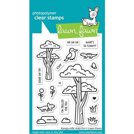 Lawn Fawn Szilikonbélyegző LF3346 - kanga-rrific add-on - Clear Stamps (1 csomag)