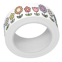   Dekorációs ragasztószalag LF3332, flower garden / Foiled Washi Tape (1 db)
