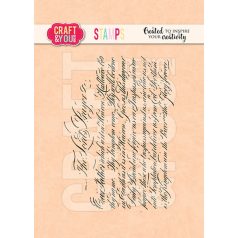   Craft & You Szilikonbélyegző Script Stamps Clear Stamps (1 ív)