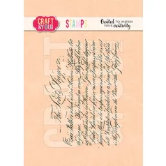   Craft & You Szilikonbélyegző Script Stamps Clear Stamps (1 ív)