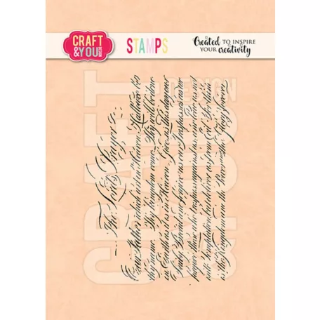 Craft & You Szilikonbélyegző Script Stamps Clear Stamps (1 ív)