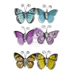   Prima Marketing In Full Bloom Pillangó díszítőelem Elegant Wings Flowers (1 csomag)