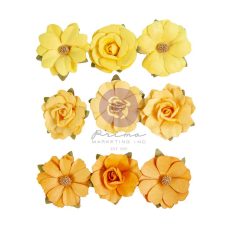   Prima Marketing In Full Bloom Virág díszítőelem Warm Sunshine Flowers (1 csomag)