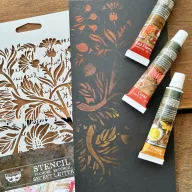   Finnabair Secret Letters Stencil 6"X9" - 15x23cm (1 db)