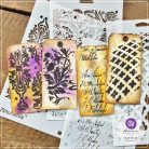 Finnabair Secret Letters Stencil 6"X9" - 15x23cm (1 db)