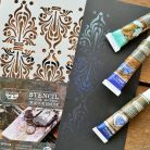 Finnabair Manor House Stencil 6"X9" - 15x23cm (1 db)