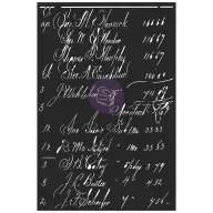   Finnabair Calculations Stencil 6"X9" - 15x23cm (1 db)