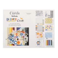   American Crafts Vicki Boutin Discover + Create Üdvözlőlap készlet Boxed Cards (1 csomag)