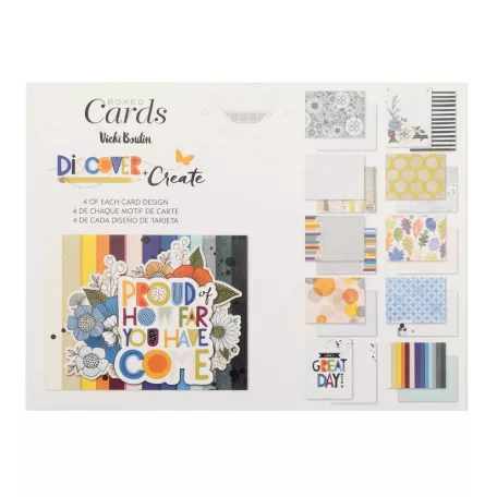 American Crafts Vicki Boutin Discover + Create Üdvözlőlap készlet Boxed Cards (1 csomag)