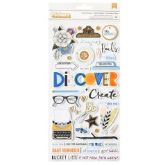   American Crafts Vicki Boutin Discover + Create Matrica Daily Reminder Thickers Phrase (1 csomag)