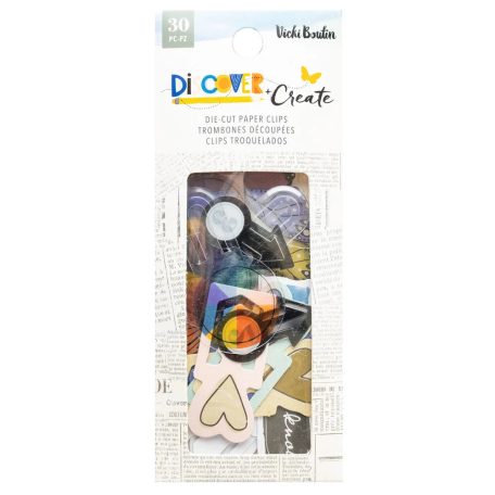 American Crafts Vicki Boutin Discover + Create Kivágatok Die Cut Paper Clips (1 csomag)