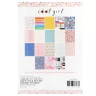 American Crafts Pebbles Cool Girl Scrapbook papírkészlet 6"x8" Gold Foil Paper Pad (36 lap)