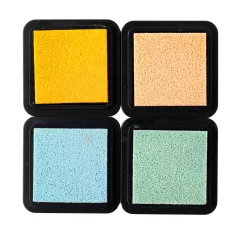   American Crafts Pebbles Sunny Bloom Tintapárna készlet Ink Pads (4 db)