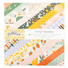   American Crafts Pebbles Sunny Bloom Scrapbook papírkészlet 12" (30 cm)  Paper Pad (24 lap)