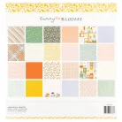 American Crafts Pebbles Sunny Bloom Scrapbook papírkészlet 12" (30 cm)  Paper Pad (24 lap)