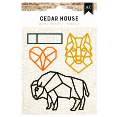 American Crafts Cedar House Vágósablon Dies (4 db)