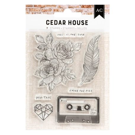 American Crafts Cedar House Szilikonbélyegző Clear Stamps (1 csomag)