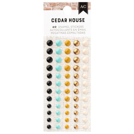 American Crafts Cedar House Matrica Enamel Stickers (1 csomag)