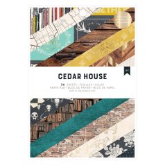   American Crafts Cedar House Scrapbook papírkészlet 6"x8"  Paper Pad (36 lap)