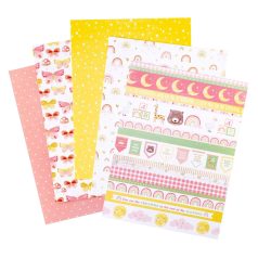   American Crafts Hello Little Girl Scrapbook papírkészlet 6"x8"  Paper Pad (36 lap)