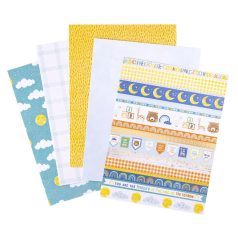   American Crafts Hello Little Boy Scrapbook papírkészlet 6"x8"  Paper Pad (36 lap)