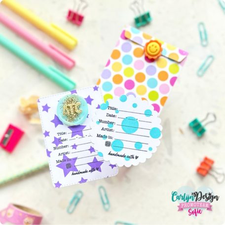 CarlijnDesign ATC Coin Circles + Envelope Vágósablon Cutting Dies (1 csomag)