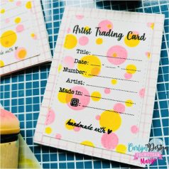   CarlijnDesign ATC English Szilikonbélyegző A7 Clear Stamps (1 db)