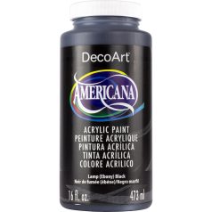   DecoArt Americana Lamp (Ebony) Black Akril festék - matt Acrylics (473 ml)