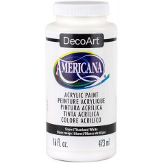   DecoArt Americana Snow (Titanium) White Akril festék - matt Acrylics (473 ml)
