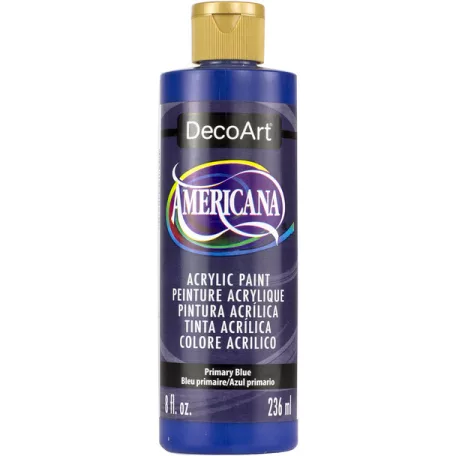 DecoArt Americana Primary Blue Akril festék - matt Acrylics (236 ml)