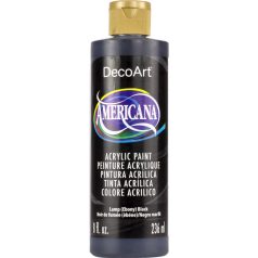   DecoArt Americana Lamp (Ebony) Black Akril festék - matt Acrylics (236 ml)