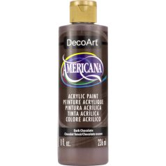   Chocolate DecoArt Americana Dark Chocolate Akril festék - matt Acrylics (236 ml)