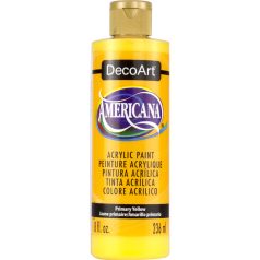   DecoArt Americana Primary Yellow Akril festék - matt Acrylics (236 ml)