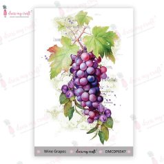   Dress My Craft Wine Grapes Transzfer fólia Mini Transfer Me (1 db)