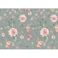   Annie Sloan Swedish Posy A1 (59x84cm) dekupázs rostpapír – Re-Design with Prima Decoupage Fiber (1 ív)