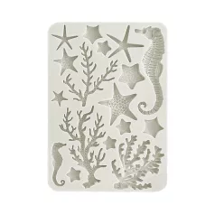   Stamperia Sea Land Szilikon öntőforma A5 Corals Silicon Mould (1 db)