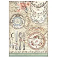   Stamperia Brocante Antiques Rizspapír A4 Clocks Rice Paper (1 ív)