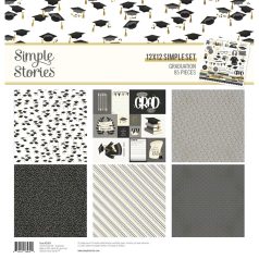   Simple Stories Graduation Scrapbook papírkészlet Collection Kit 12" (30 cm) 1 csomag