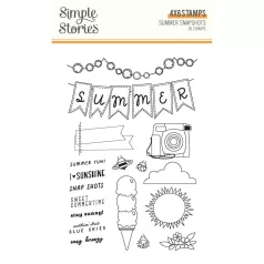   Simple Stories Summer Snapshots Szilikonbélyegző Clear Stamps 1 csomag