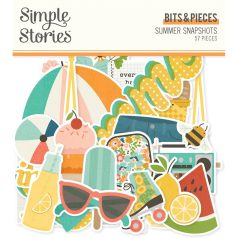   Simple Stories Summer Snapshots Kivágatok Layered Bits & Pieces 1 csomag