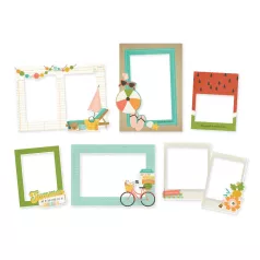   Simple Stories Summer Snapshots Chipboard Chipboard Frames 1 csomag