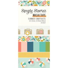   Simple Stories Summer Snapshots Dekorációs ragasztószalag Washi Tape 5 db