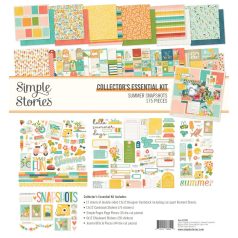   Simple Stories Summer Snapshots Scrapbook papírkészlet Collector's Essential Kit 12" (30 cm) 1 csomag