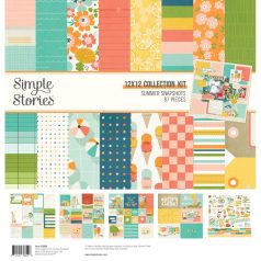  Simple Stories Summer Snapshots Scrapbook papírkészlet Collection Kit 12" (30 cm) 1 csomag