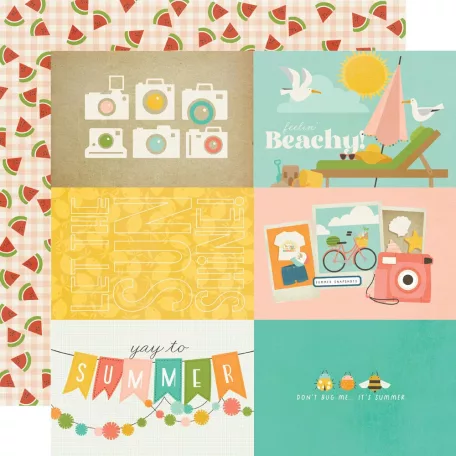 Simple Stories Summer Snapshots Scrapbook papírkészlet Collection Kit 12" (30 cm) 1 csomag
