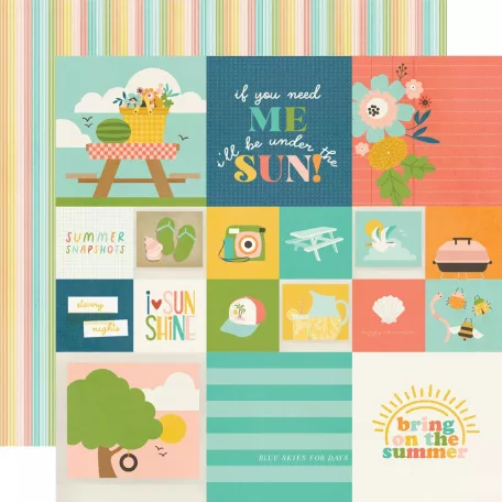 Simple Stories Summer Snapshots Scrapbook papírkészlet Collection Kit 12" (30 cm) 1 csomag