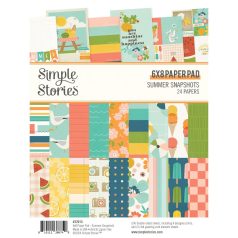   Simple Stories Summer Snapshots Papírkészlet Paper Pad 6"x8" 24 lap